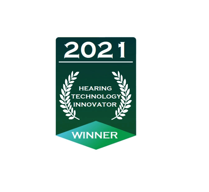2021 Hearing Technology Innovator Winner badge