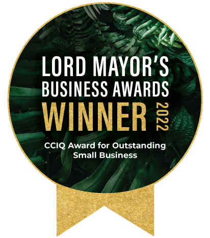 Brisbane Lord Mayor's Business Awards Winner 2022 - CCIQ Award for Outstanding Small Business